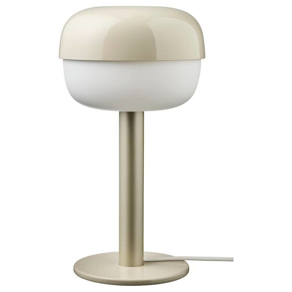 IKEA BLÅSVERK BLASVERK Table Lamp, Beige, 14” (805.209.35) NEW